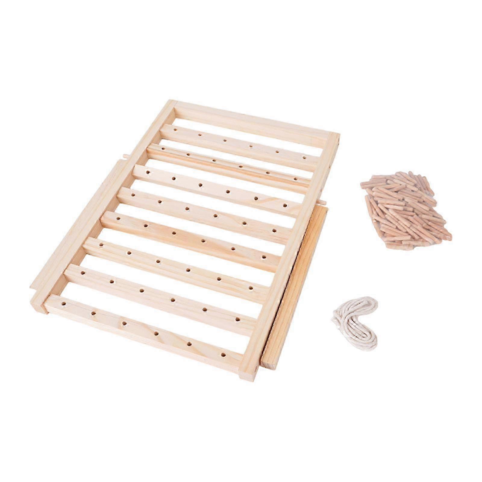 Thread Rack Thread Holder Wooden Thread Stand Large Thread Spool Rack Embroidery--88 Spools with Leg