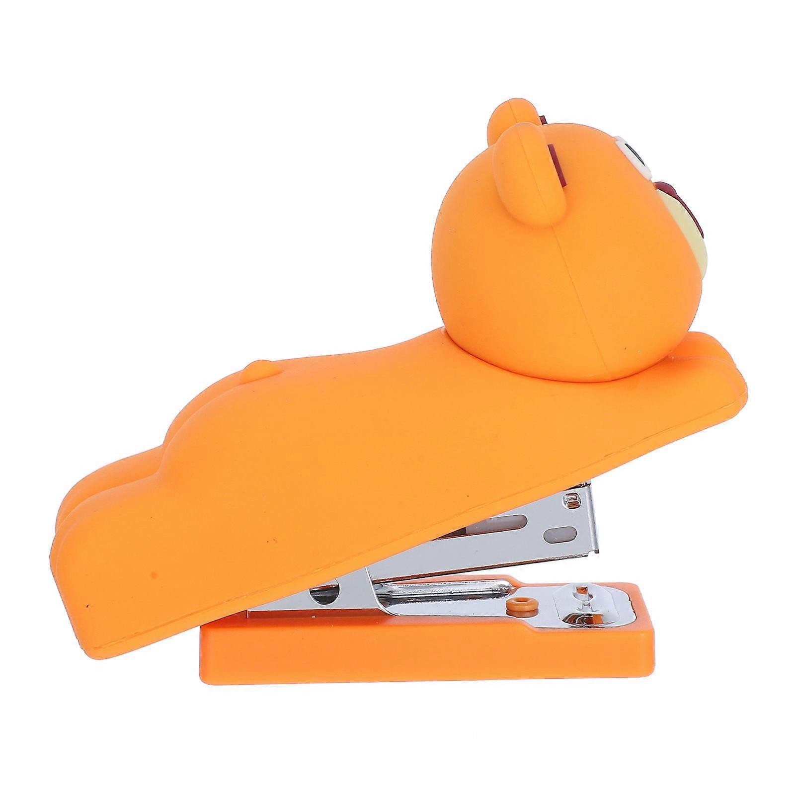 Cartoon Shape Stapler For Students Teachers Professionals Ideal For Study Space And Traveling With Paper Stapling Function 1Set
