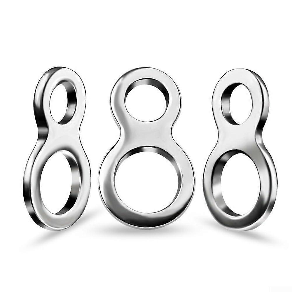 Stainless Steel Lure Connectors, Double Hole Design, Model 3, Compatible With Most Lures, Fishing Lure Accessory