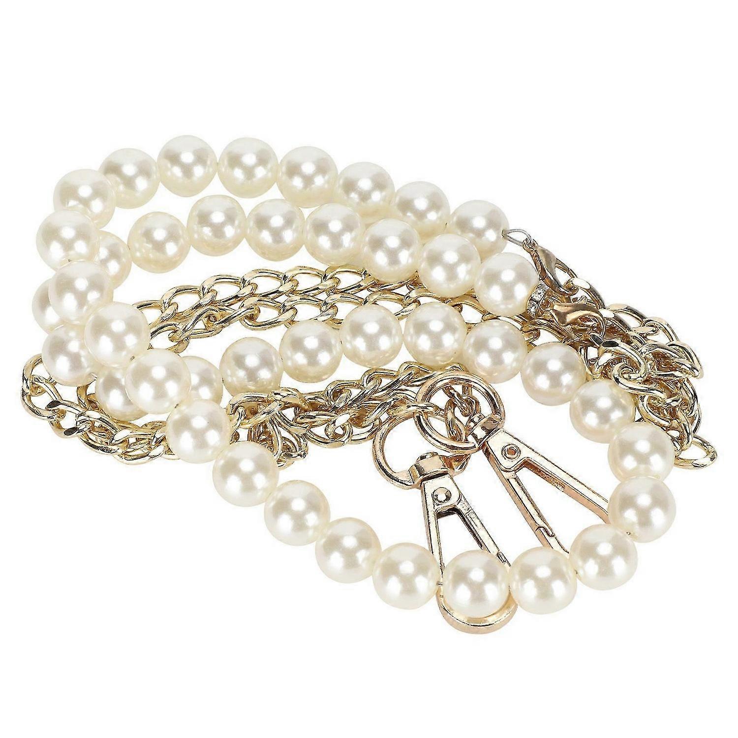 2025 Latest Model Imitation Pearl Bead Handle Bag Chain Strap Replacement for