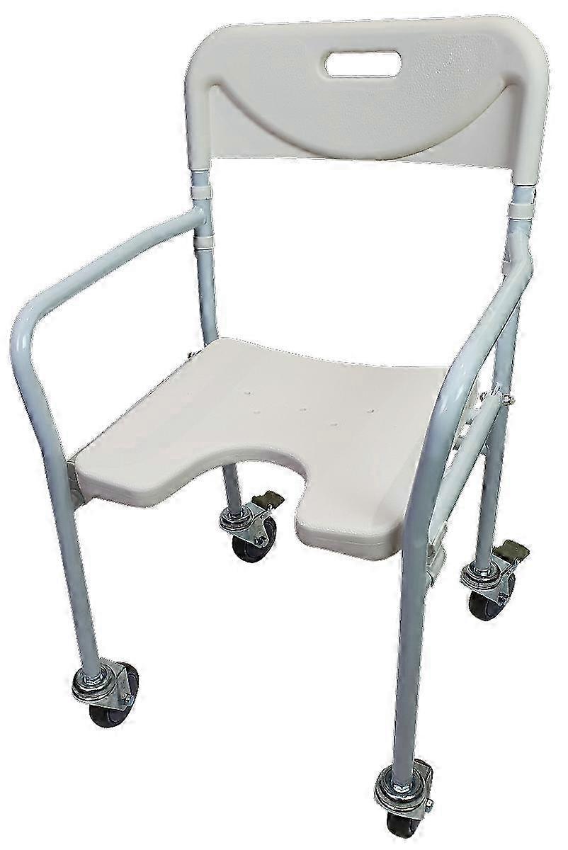 Foldable Shower Chair with Wheels - 110 kg