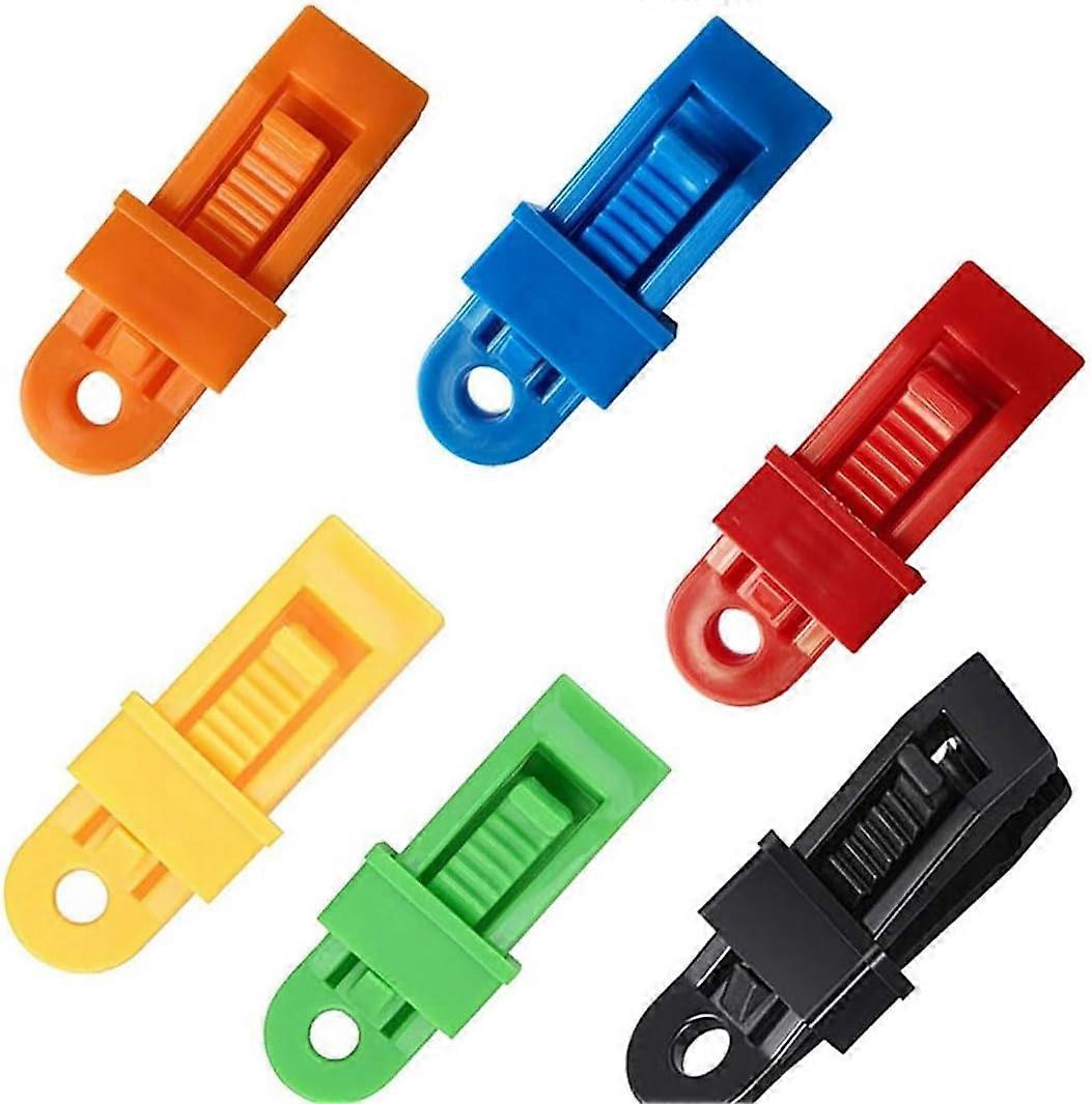 6 Pieces Multifunctional Tent Clip, Plastic Tent Clips