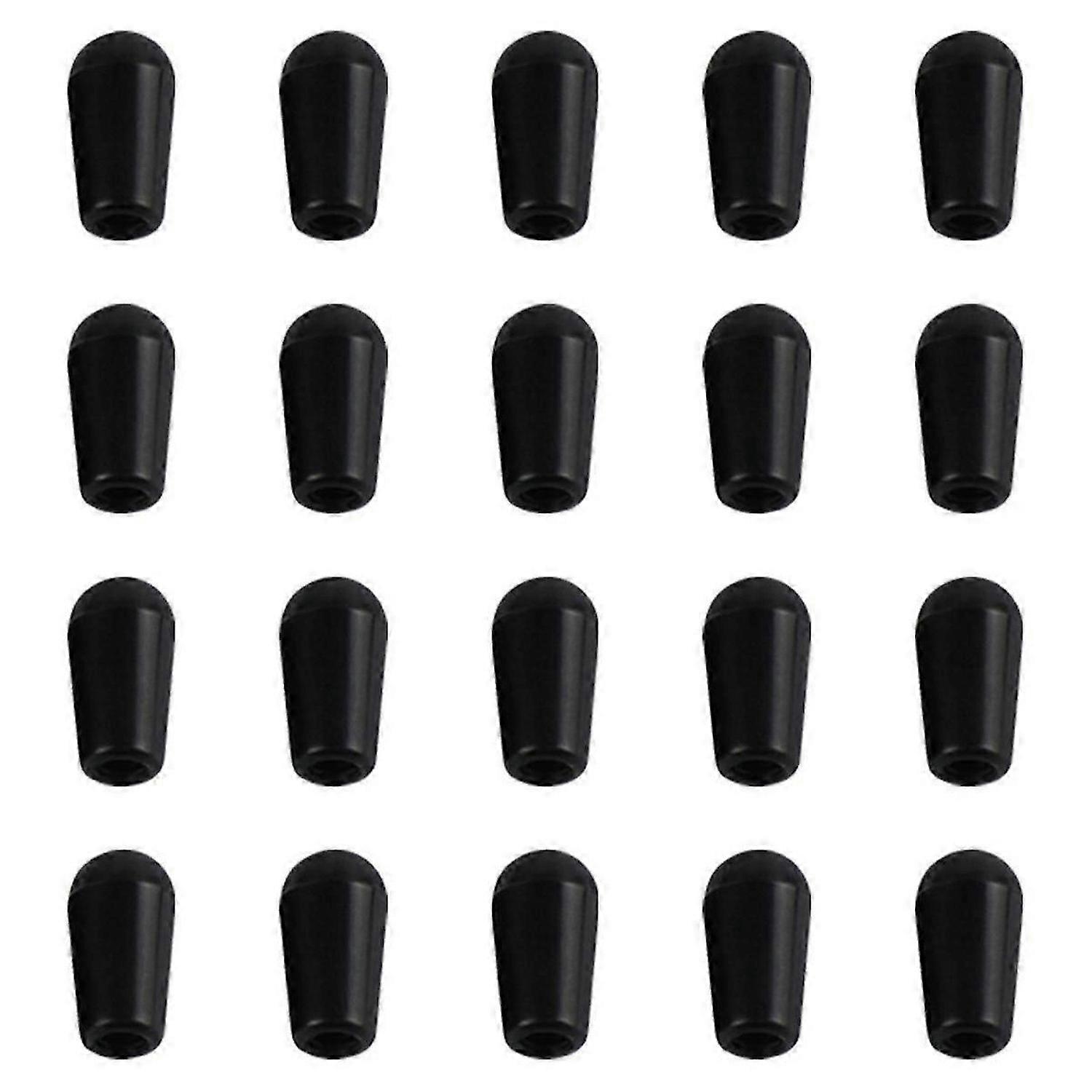Black 20Pcs Metric M3.5/ Guitar 3 Way Toggle Switch Tip Switch Knobs Guitar Switch Cap