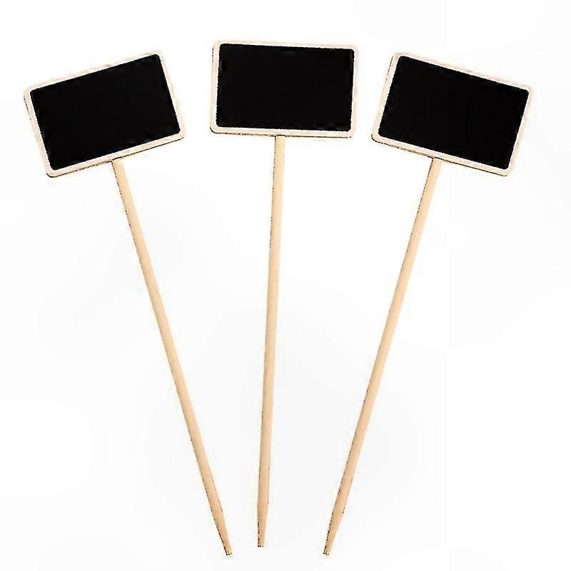 10-Pack Mini Wooden Chalkboards for Crafting and Display