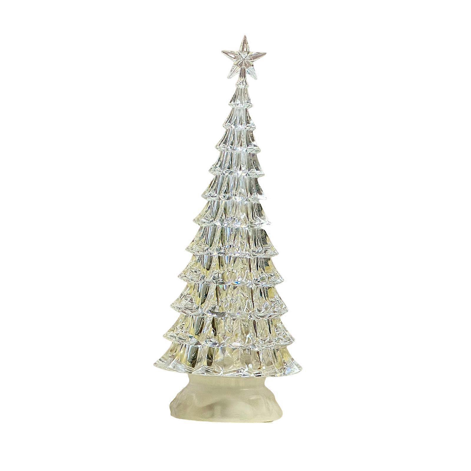 Acrylic Christmas Tree Bedside Lamp Light up Versatile Tabletop Xmas Tree