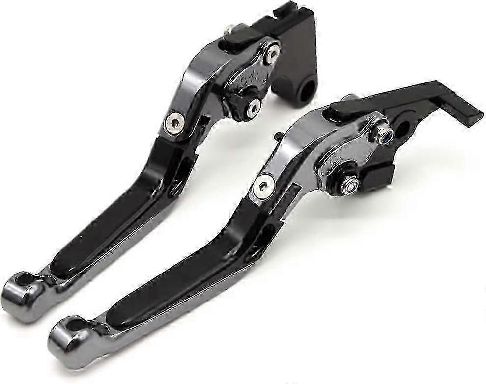 Cnc Extendable Folding Motorcycle Adjustment Brake Clutch Levers For Yamaha V-max Vmax1200 Vmax1700 (vmax1200 1999-2004, Blue)