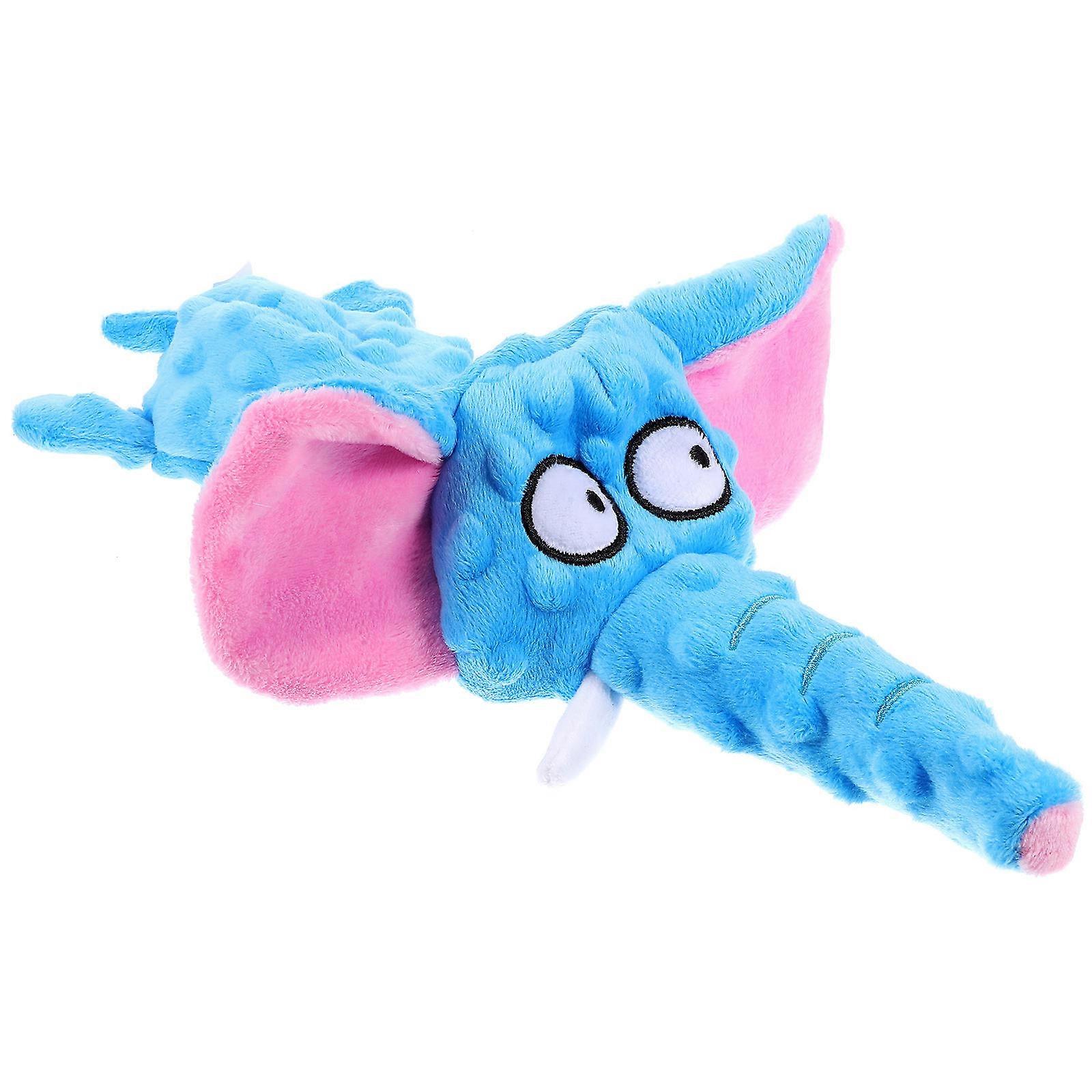 Dog Squeaky Toy Plush Interactive Chew Toy for Dogs 2Pcs Sky-Blue