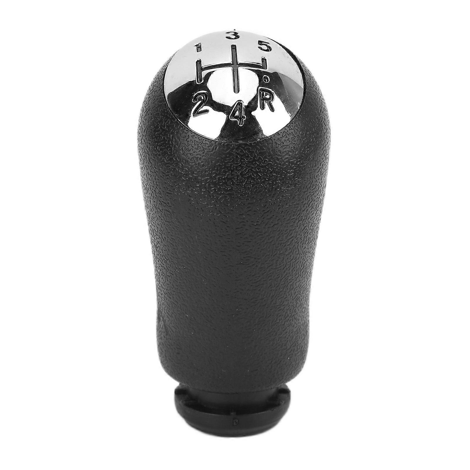 Car Styling Gear Shift Knob Accessory Replacement for CLIO III 20052009 Silver Black5 Gears