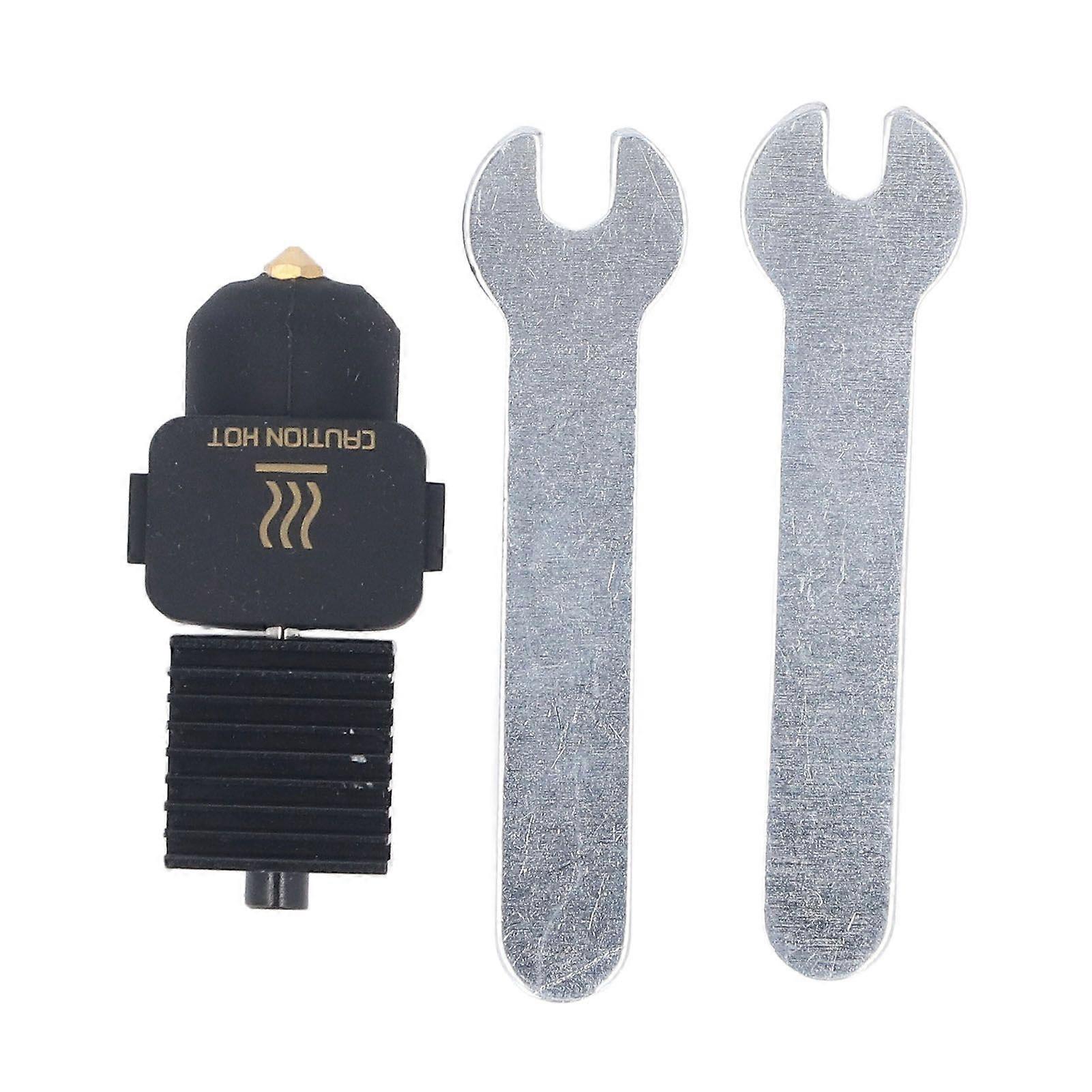 Brass Nozzle Hot End Kit Extrusion Heating Block with Heat Resistant Silicone Sock for Bambu Lab A1 A1 Mini 3D Printer 0.4mm