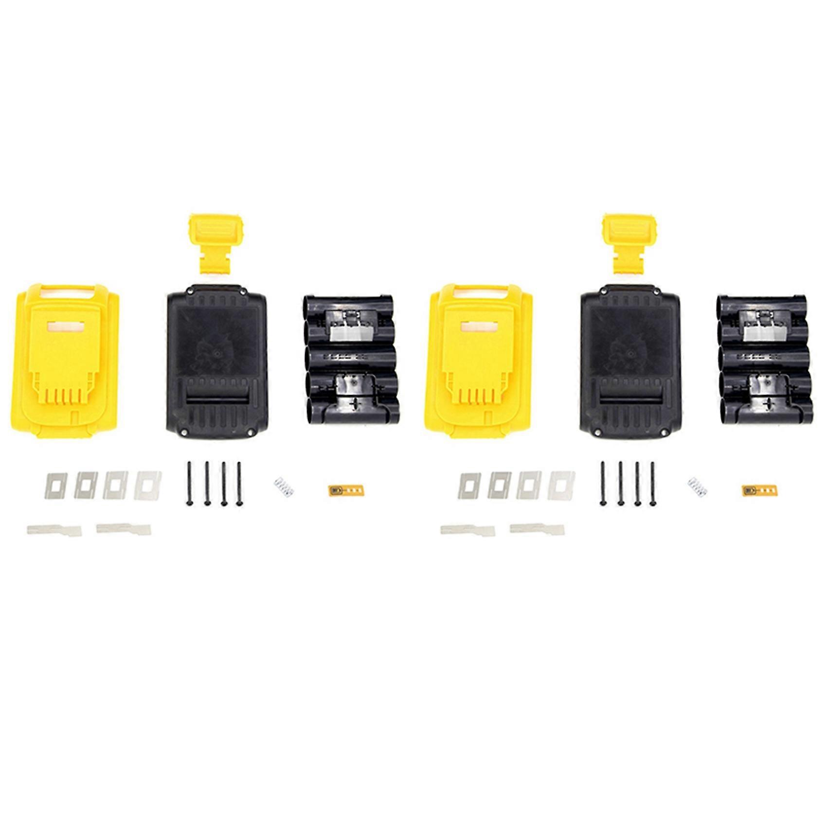 2X Battery Plastic Case for 20V DCB201,,, 18V Li-Ion Battery Cover Parts for 3A 4A 5A