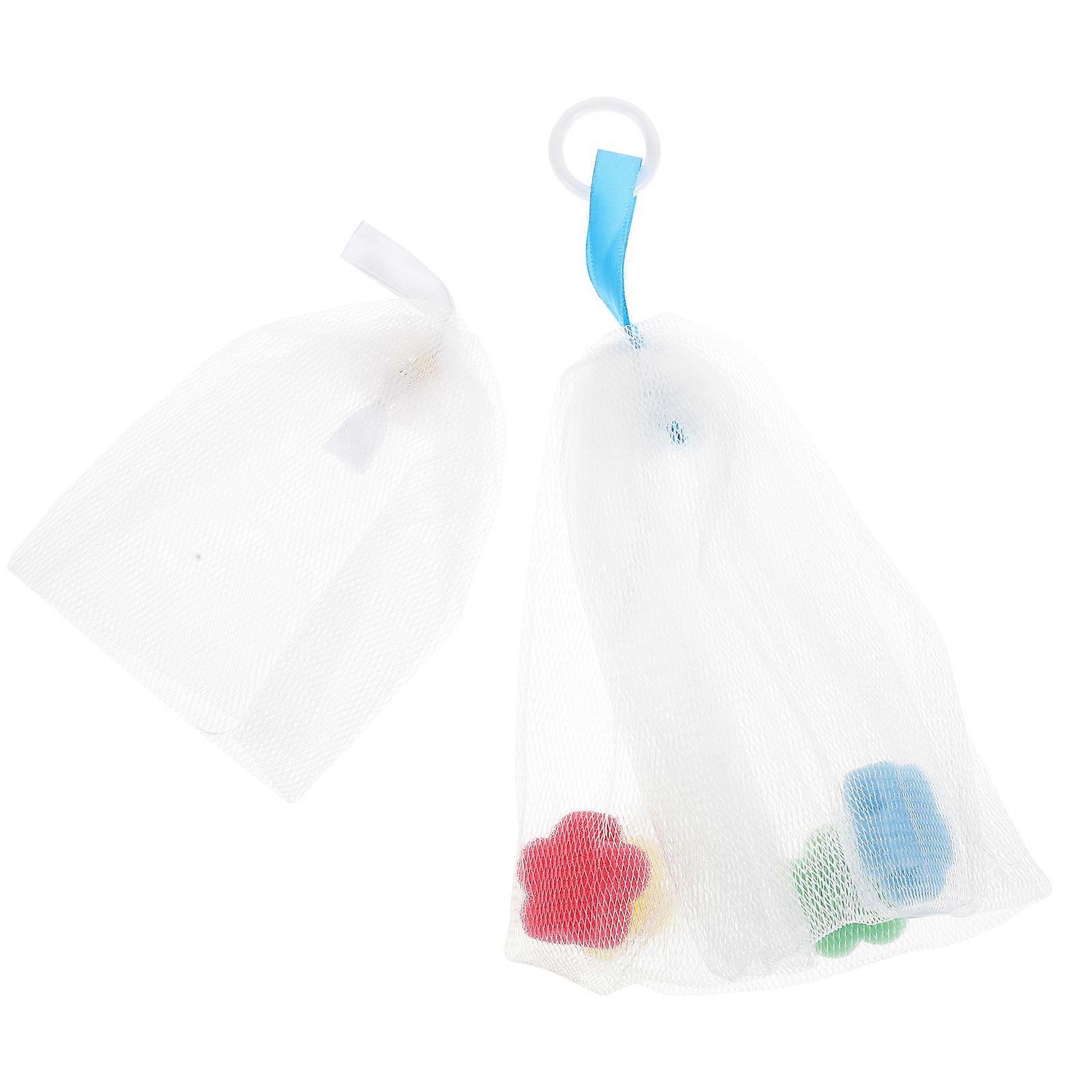 Soap Mesh Bags Facial Cleaning Nets for 2Pcs Home Use