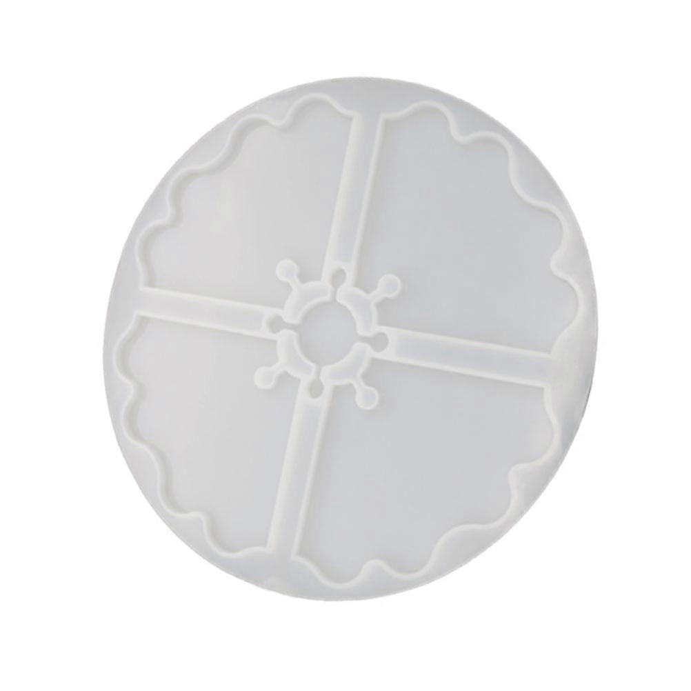 Cup Coaster Mold Epoxy Silicone Mold for Resin Craft White