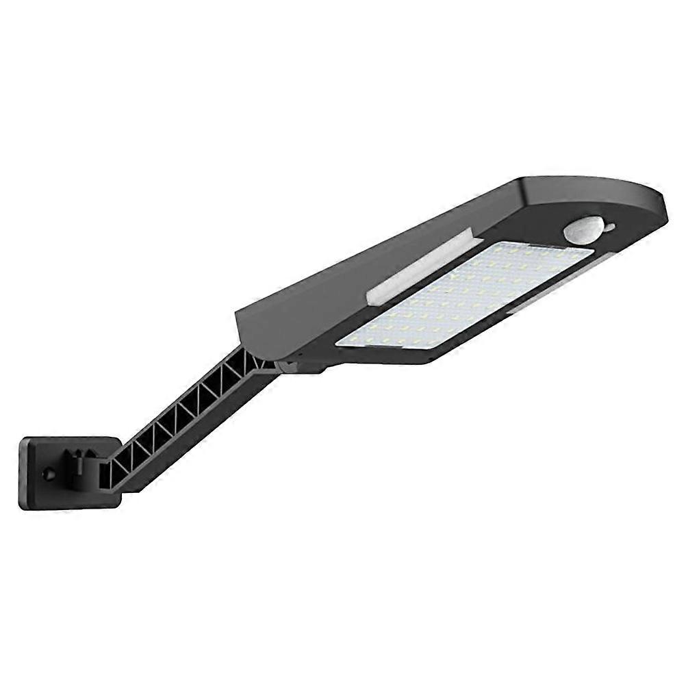 Solar Light 48 LED Wall Light Motion Sensor for Garden 2Pcs Black