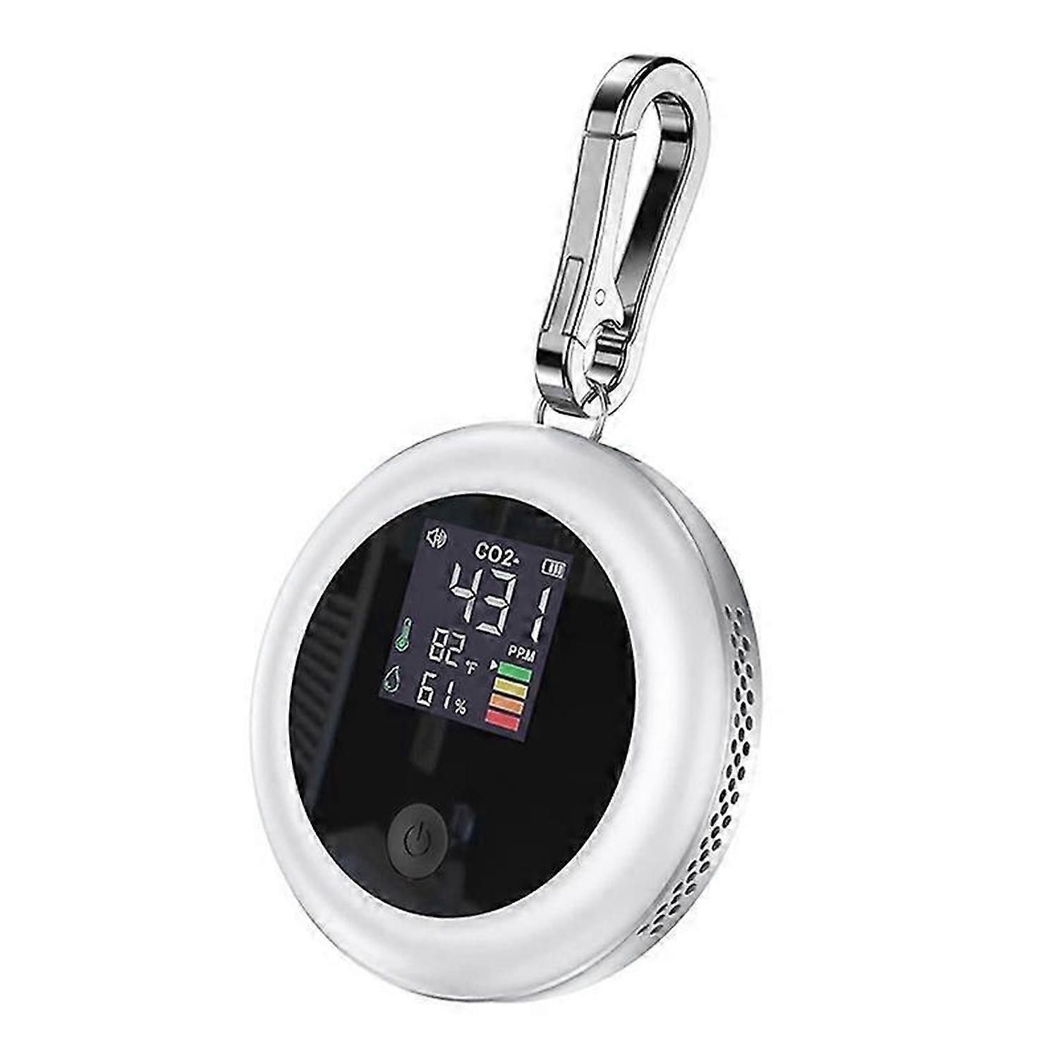 CO2 Monitor Meter Sensor Indoor with Alarm, Air Quality Carbon Dioxide Monitor with 400-5000 PPM-NDI