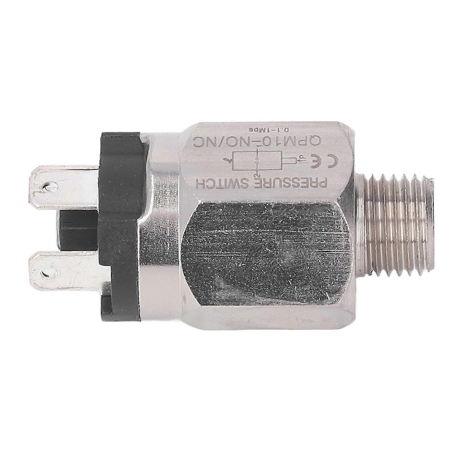 Pneumatic Adjustable Diaphragm Pressure Switch 1/4in SS Rubber
