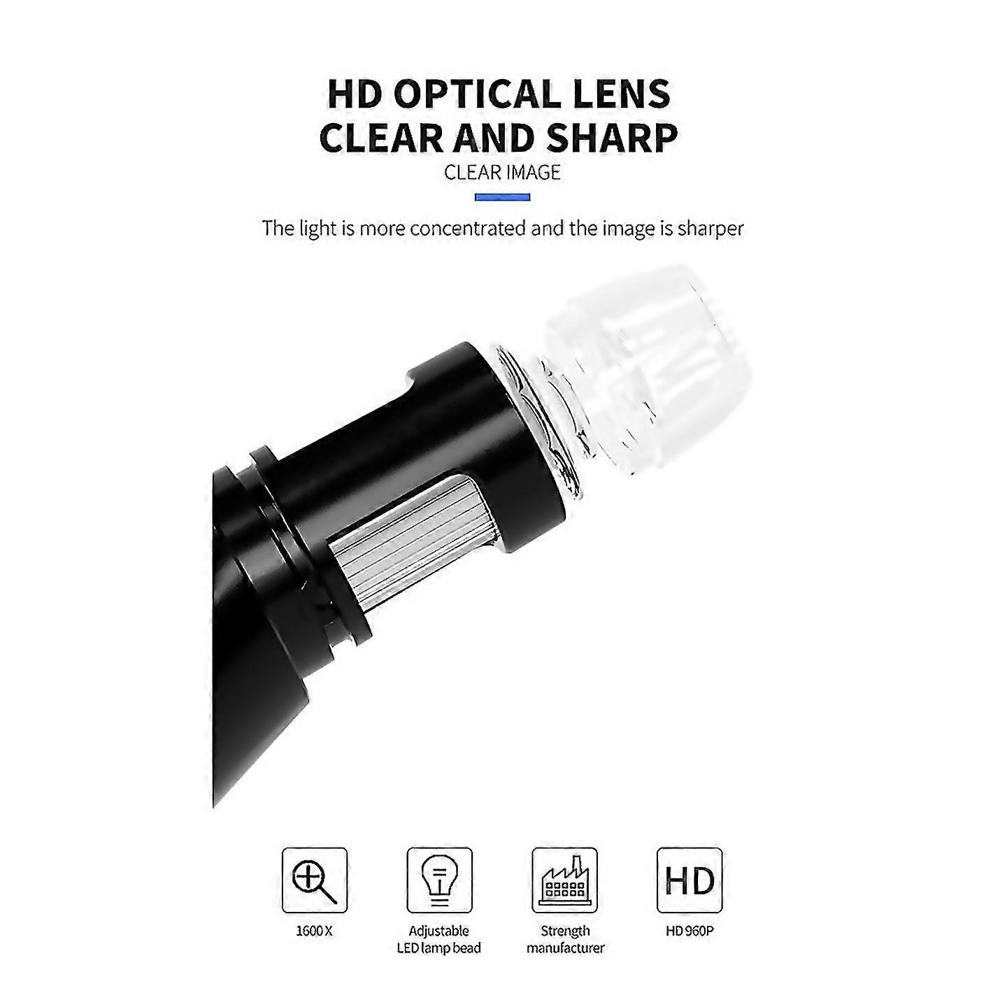 For 43 Inch Digital Microscope 1000x Coin Microscope 960p Video Microscope For Adults Welding