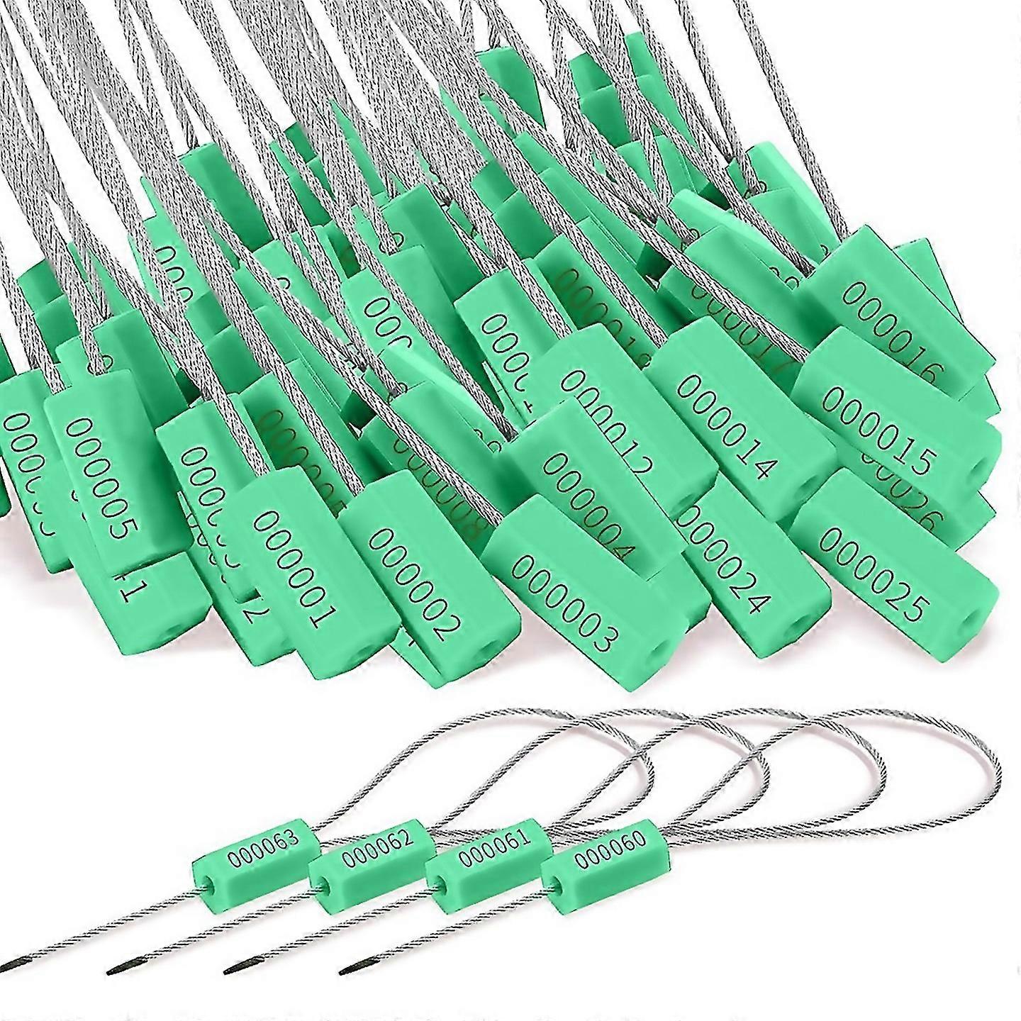 For 120 Steel Cable Seals Metal Security Sealgreen