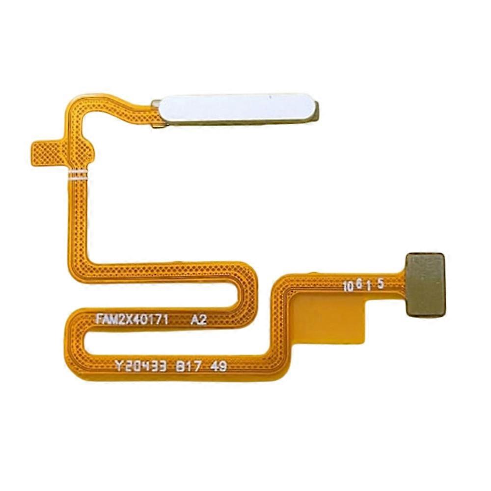 For Oppo A16 OEM Home Key Fingerprint Button Flex Cable Part (Without Logo) - Silver