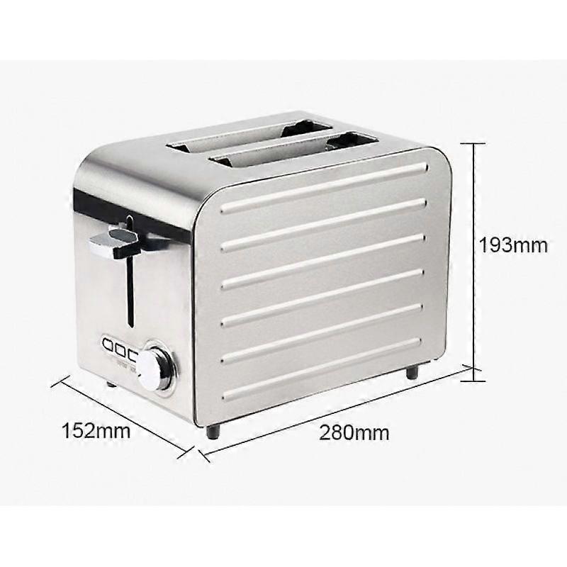 Stainless Steel Toaster 2-Slice 4-Slice 6-Slice Automatic Breakfast Bread Toaster Sandwich Maker