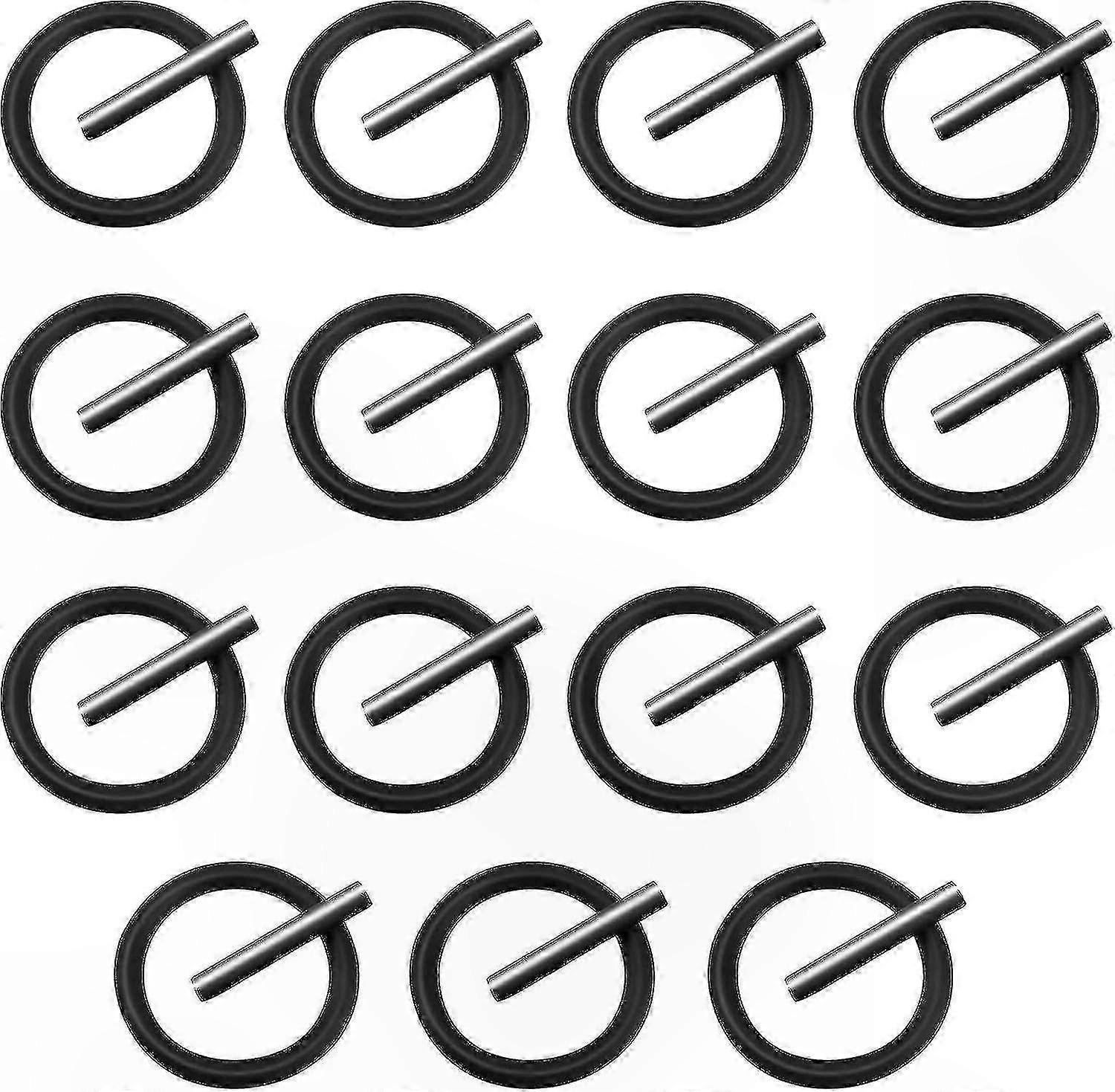 30-Pack Socket Pin and O-Ring Set, 4mm Impact Ring with 3x25mm Pins for 1/2" Scaffold Impact Wrench (15 Pairs)