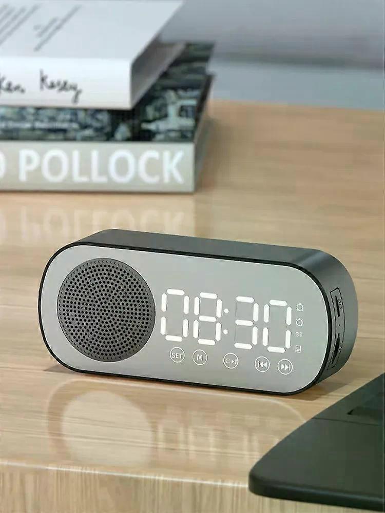 Wireless Bluetooth Speaker Multi-functional Loud Subwoofer Clock Mini AI Smart Alarm Clock Speaker