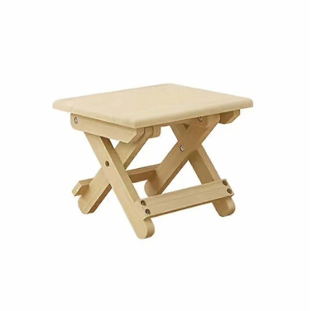 Hardwood Folding Stool EcoFriendly ClassicStyle For Outdoor Fishing And Home Use Compact Portable Bench
