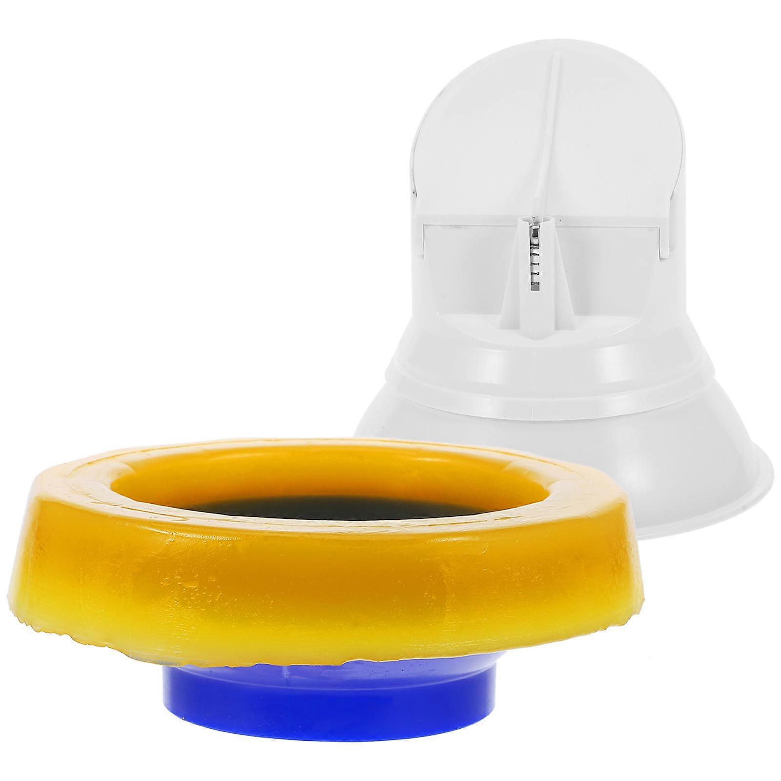 Toilet Bowl Sealer Ring with Flange for Home Use Leak-Proof 1Set