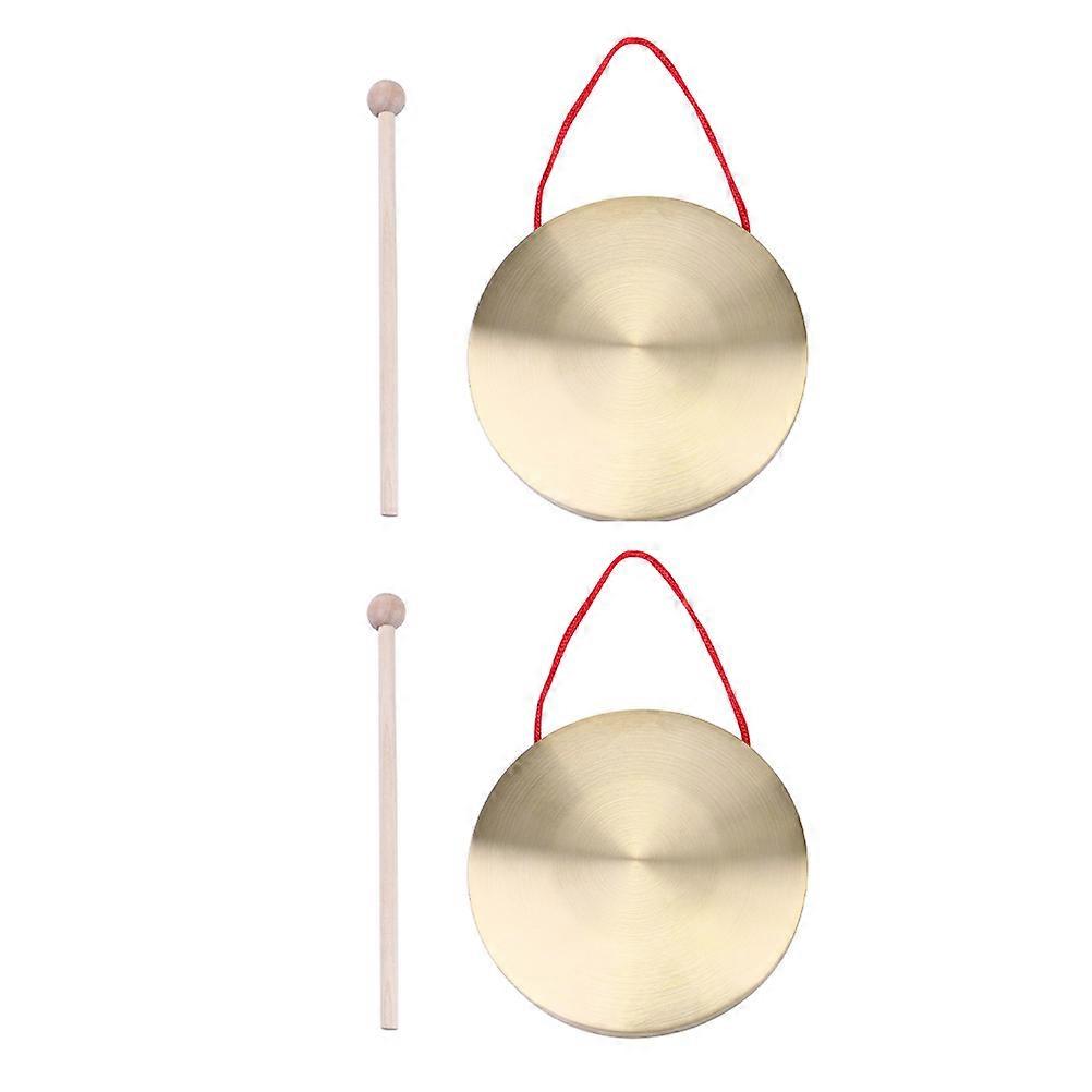 Copper Gong Brass Percussion Instrument for Music Playing 2Sets