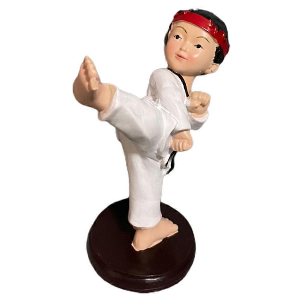 Multi Color Taekwondo Boy Ornament Resin Craft for Decoration 5Pcs