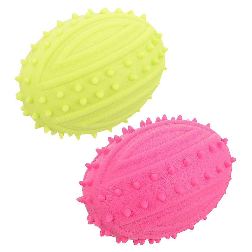 Outdoor Training Toy Rugby Dog Chew Toy for Playing 6Pcs Set