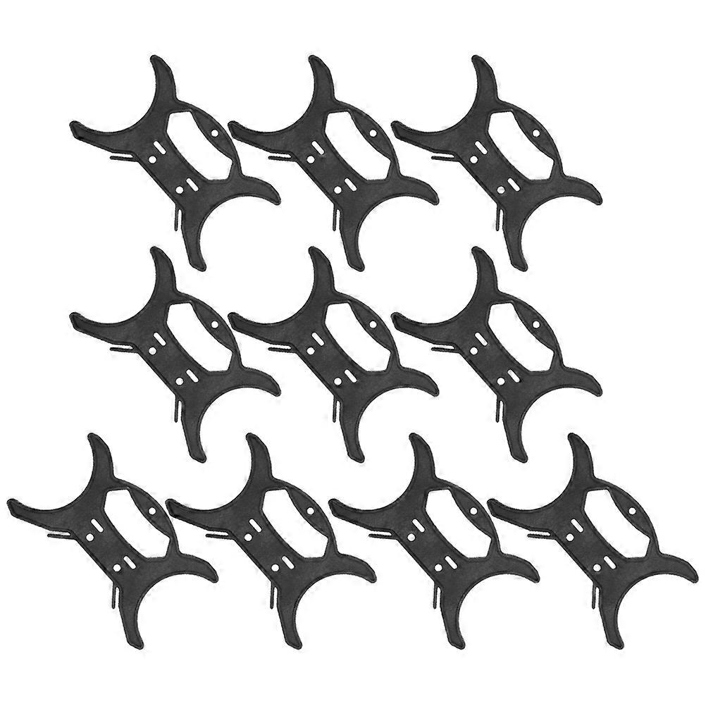 Light Cable Organizer Cord Holder for Kitchen Use 10Pcs Black Plastic