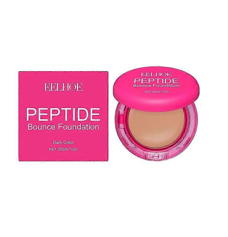 Peptide Bounce Foundation | Peptide-Infused Bounce Balm Foundation Concealers | Tri-Ceramide Complex for Mature Skin, Buildable Medium Coverage & Line
