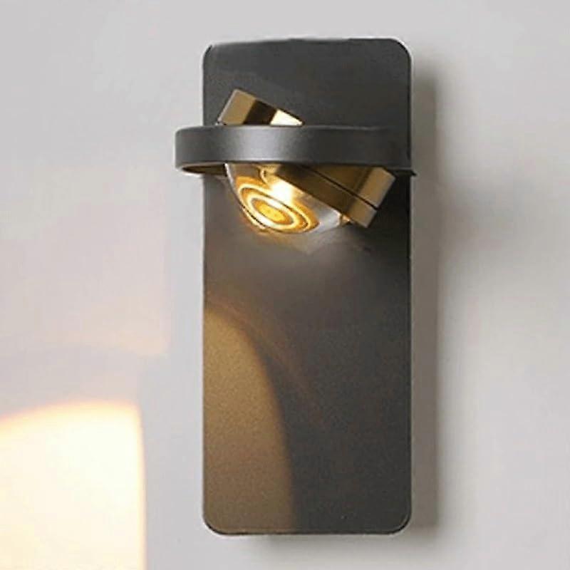 Lamp Modern Luxury Hardware Wall Sconce With Warm LED 360Degree Rotatable Bedroom Bedside Stairs Bar One Color Shape1