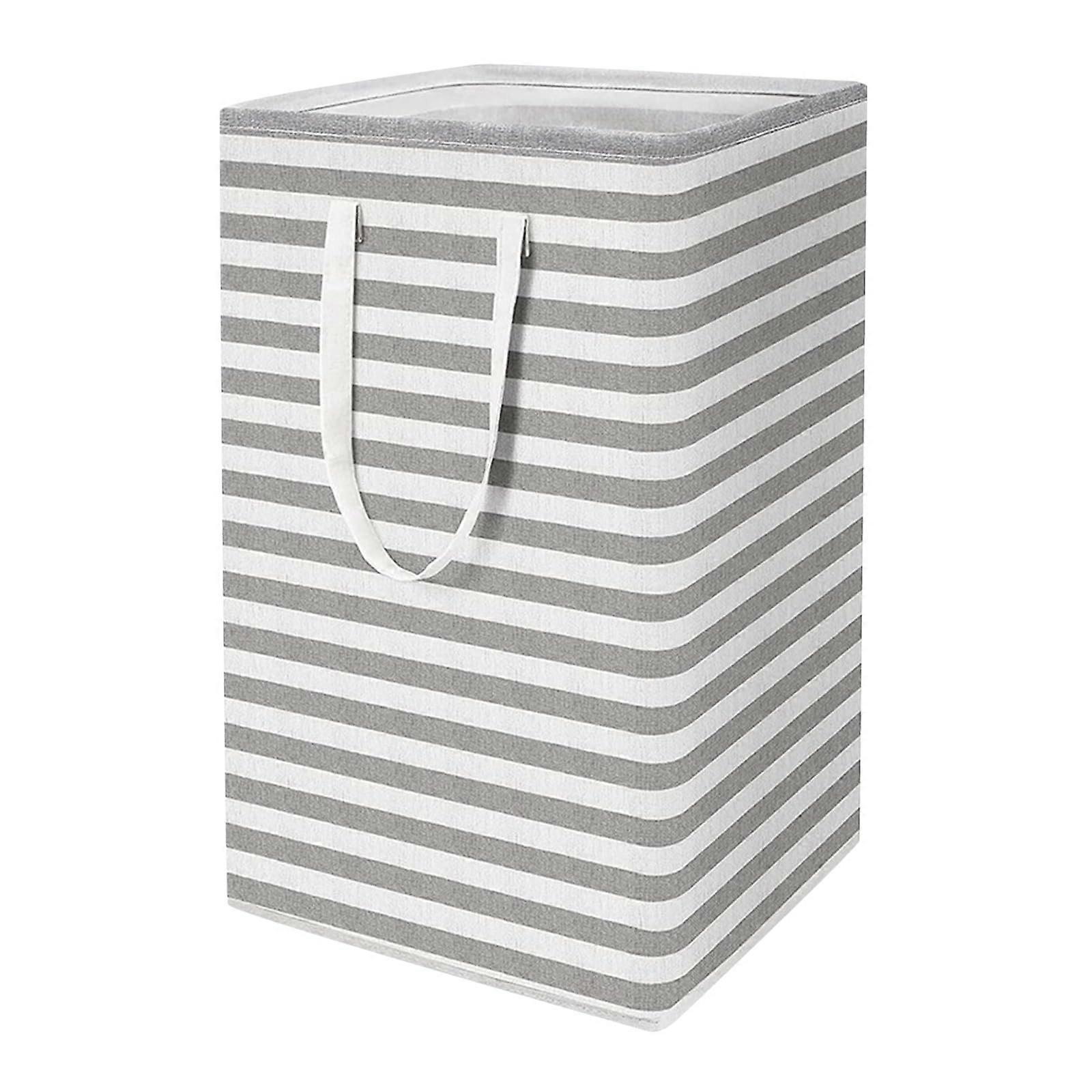 Freestanding Laundry Hamper Collapsible Tall With Extended Handles For Home Dorm Storage Organizer Model B One Size