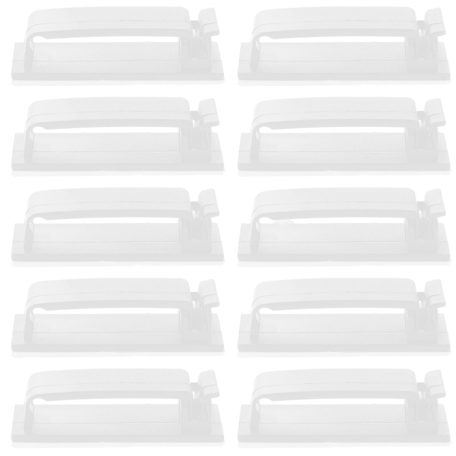 Organizing Power Cords 100 Pcs Minimalist Wire Clips For Office Cubicle Bedside Table With Strong Adhesive PA66