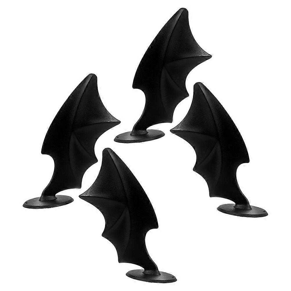 Black Plastic Wings Decor for DIY with 2Pairs Wing Accessories