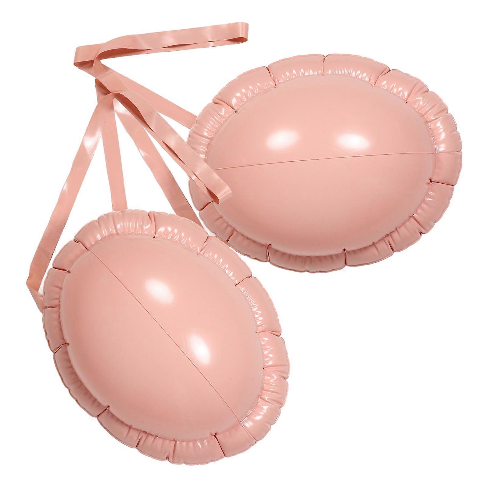 PVC Inflatable Pregnancy Simulation Costume Accessory For Festive Occasion 8Pcs Chocolate Santa Claus Belly Prop