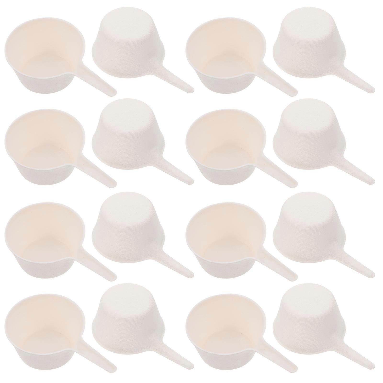 Disposable Paper Fruit Cups for Storage Use 50Pcs Degradable White Cups