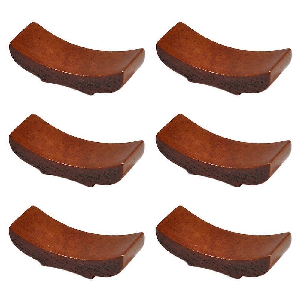 Brown Chopstick Holder for Home Kitchen Practical Boat Shape 18Pcs