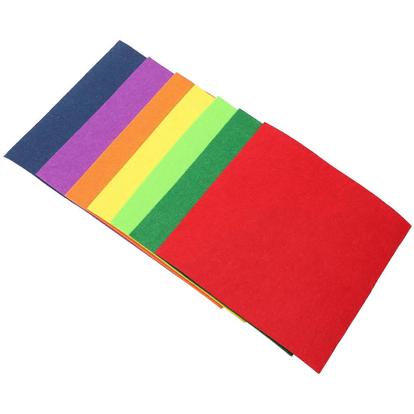Colorful Felt Nonwoven Fabric Sheets 21 Sheets Square Shape Kids Craft Projects Home Diy 30X30CM Durable Material