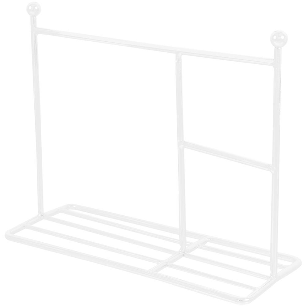 Doll Garment Holder for Display 4Pcs White Miniature Clothes Rack Set