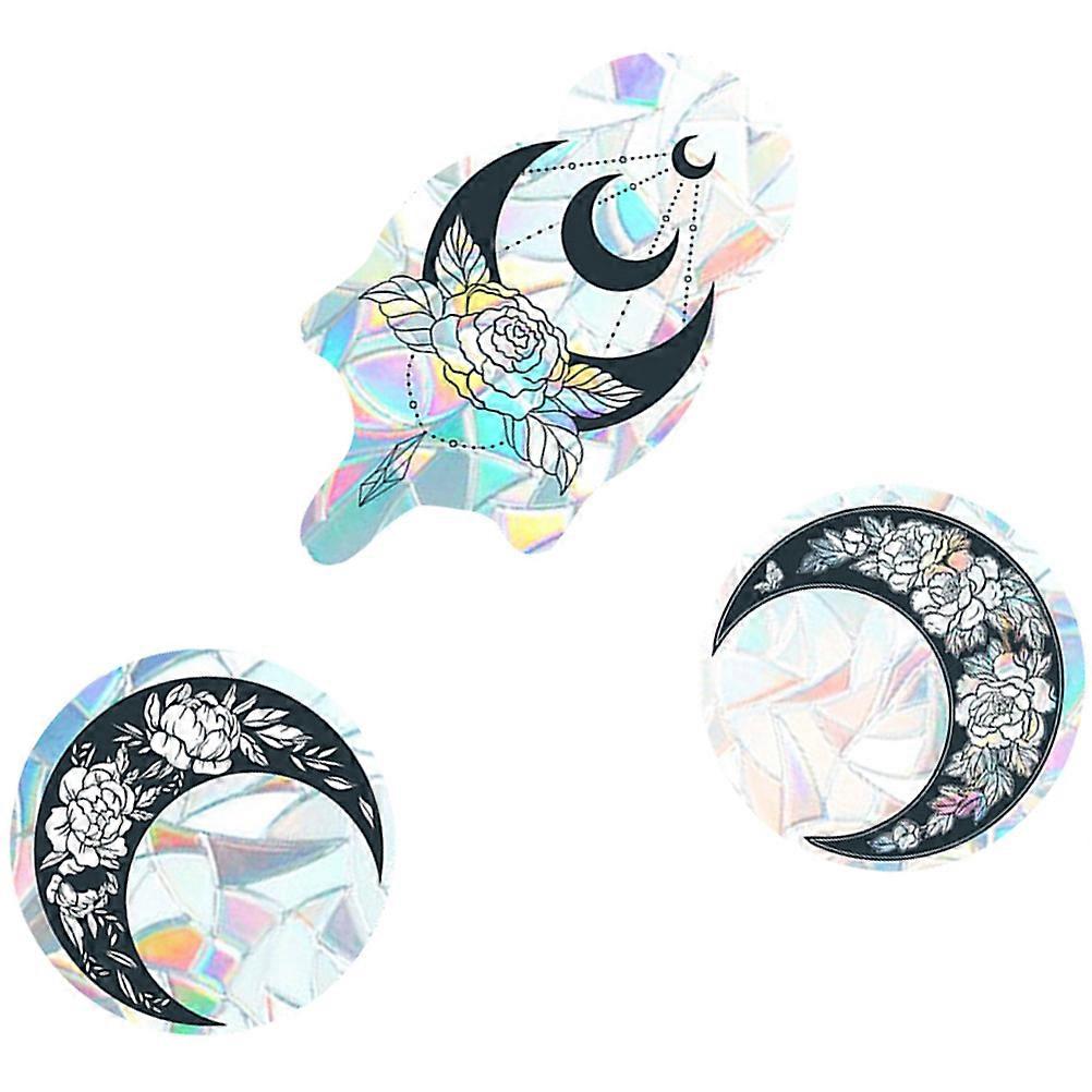 Decorative Use Anti-Collision Alert Decal For Home And Office 25X13.6X0.1CM 6Pcs
