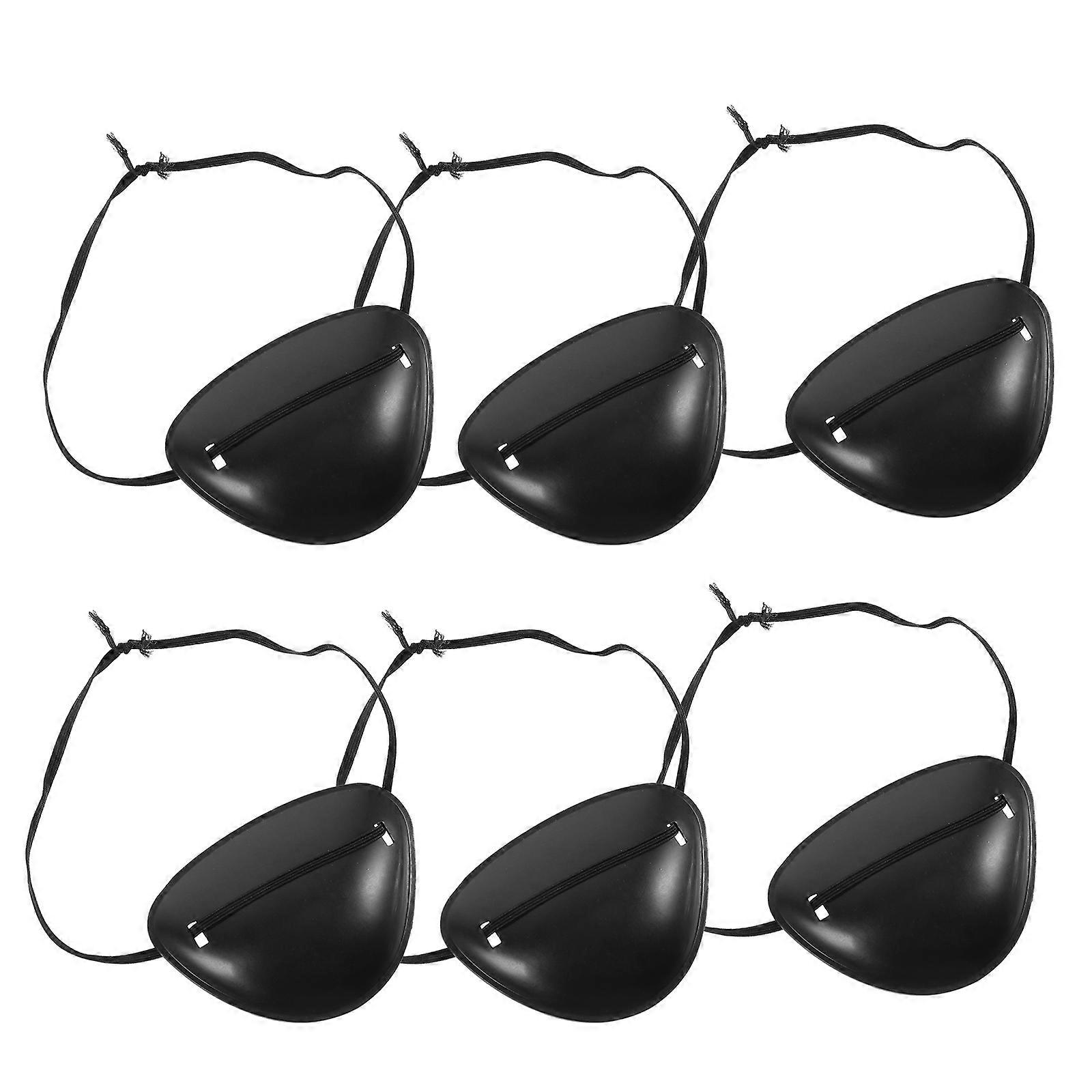 Black Pirate Theme Eye Patch for Halloween 24Pcs Single Eye Mask