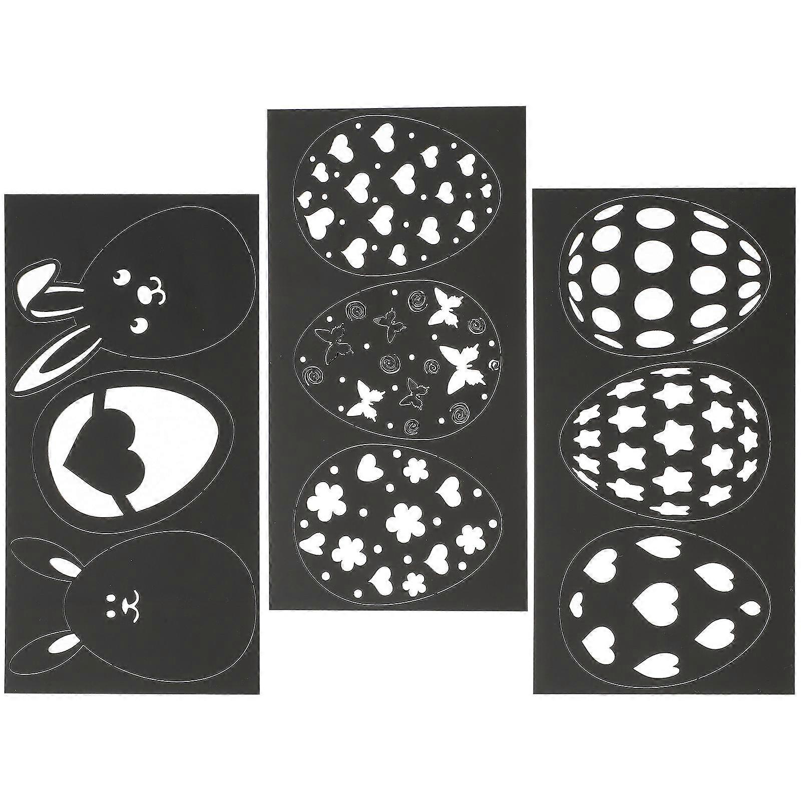 Black Acrylic Wall Sticker for DIY Decoration 27Pcs Easter Egg Ornament