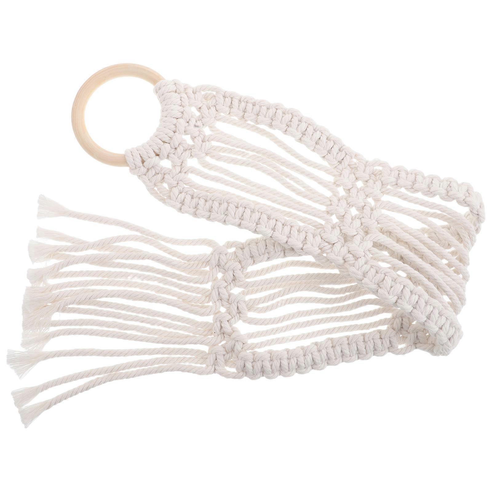 Macrame Wall Hanging Cotton Rope Tapestry for Decoration 4Pcs Nordic Style