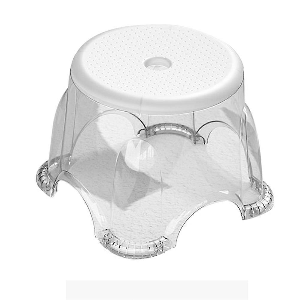 Home Use Nonslip Step Stool Bathroom Stool with Transparent Material