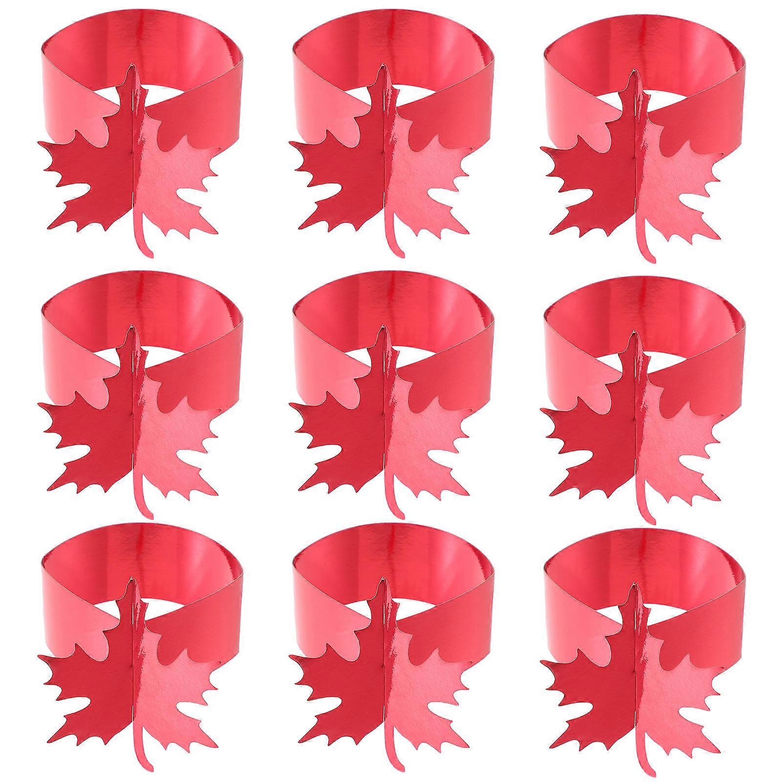 Wedding Napkin Rings Maple Leaf Paper Holder for Table Use 150Pcs