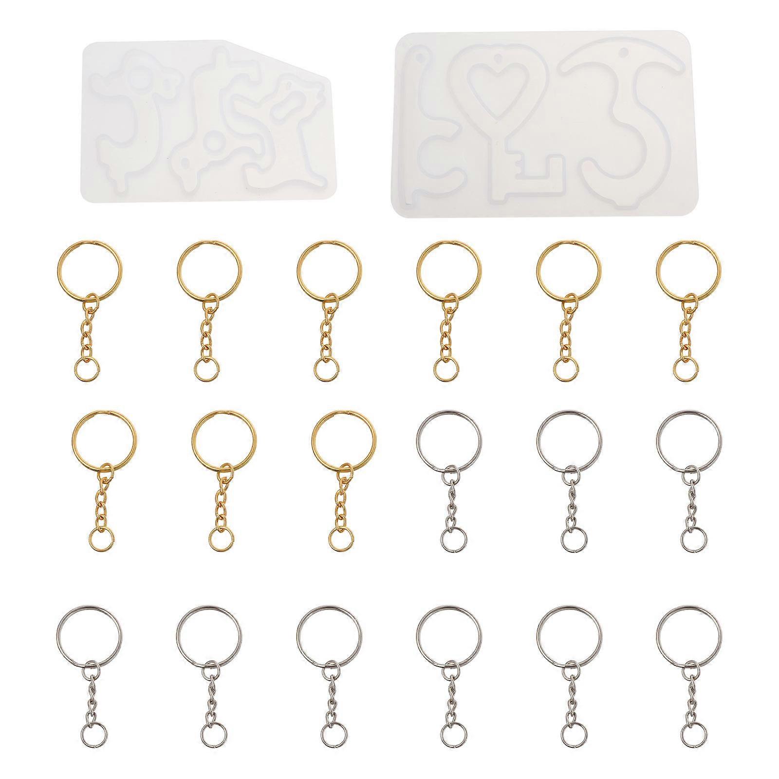 Contactless Keychain Mold No-Touch Door Opener Mold With Key Chain For Hand-Free Users 14.7X9cm Novel Design 1 Set