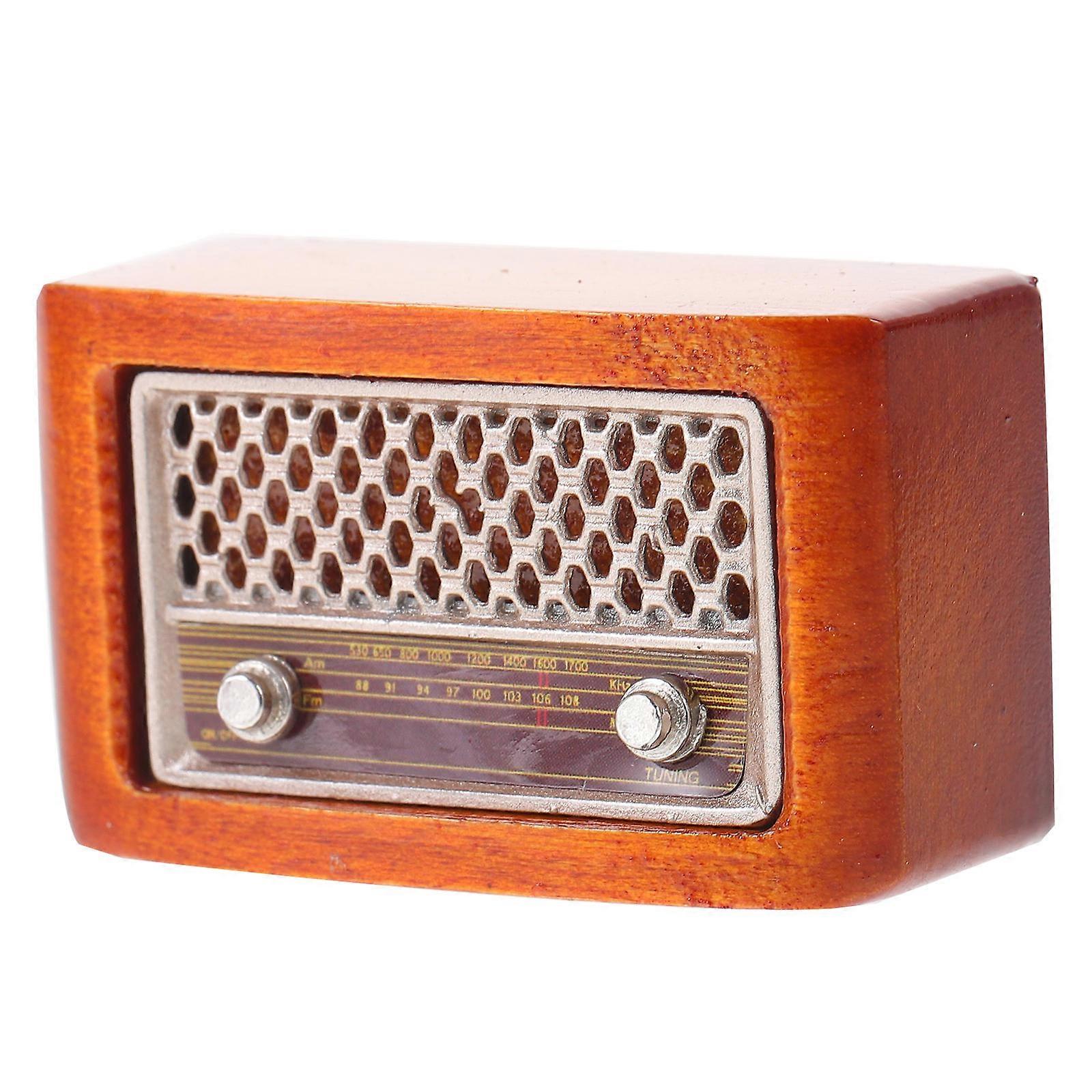 Simulation Radio Models Mini Radio Model for Decoration 2Pcs