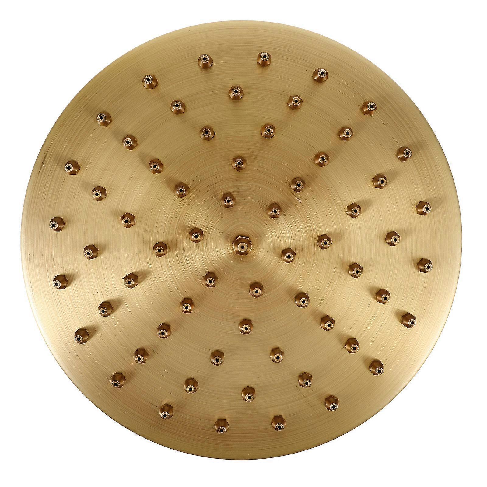 Detachable Shower Head Copper Replacement for Bathroom 2Pcs Golden